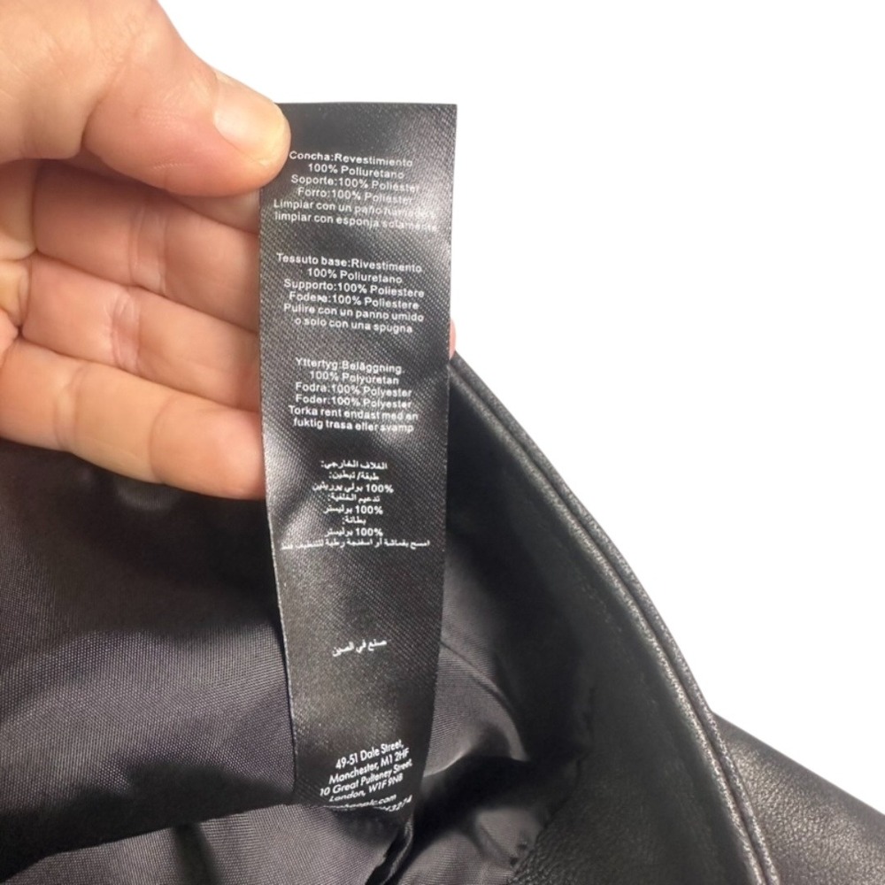 PrettyLittleThing‎ Cropped Faux Leather Jacket Black S – NWT - Picture 5 of 10